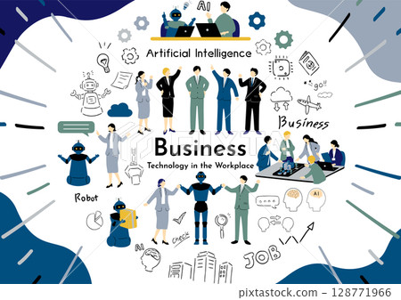 Business scene material collection 128771966