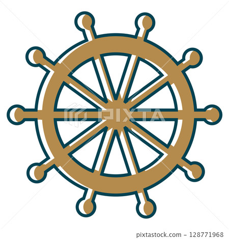 Simple rudder drawing Simple rudder drawing 128771968