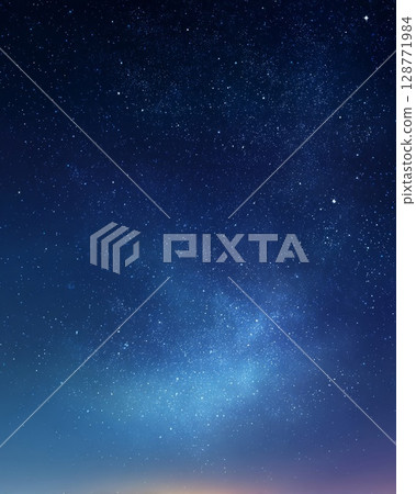 Beautiful starry sky background 128771984