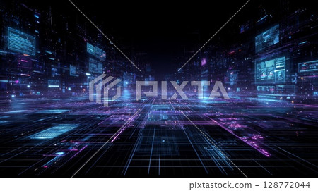 Background of digital space 128772044