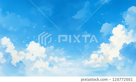 Clear blue sky 128772081