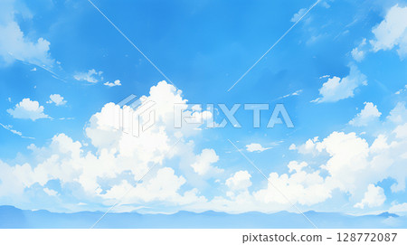 清澈的藍天 清澈的藍天 128772087