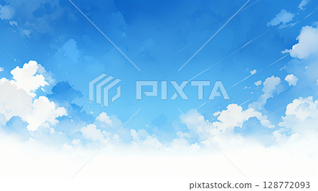 Clear blue sky 128772093