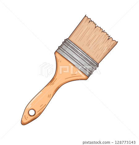 illustration of paint brush 128773143