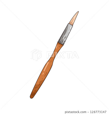 illustration of paint brush illustration of paint brush 128773147