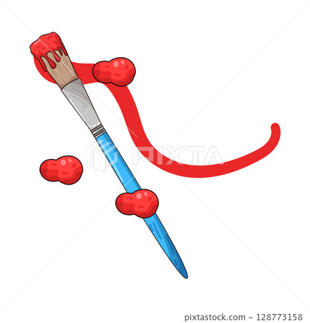 illustration of paint brush 128773158
