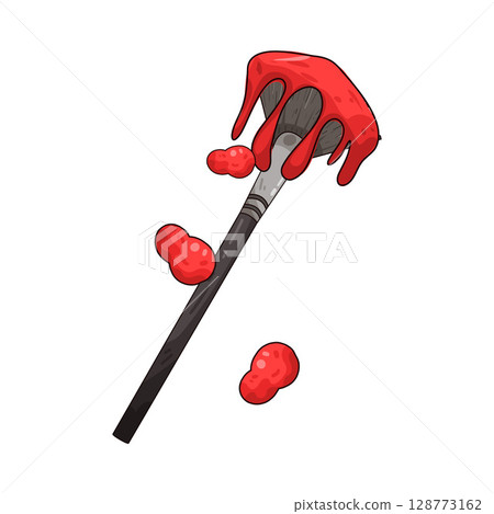 illustration of paint brush 128773162