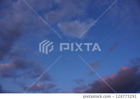 Summer day evening sky Summer day evening sky 128773291