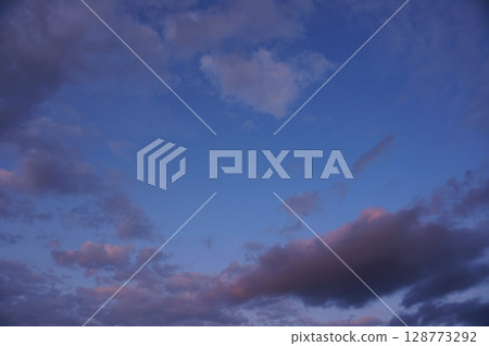 Summer day evening sky Summer day evening sky 128773292