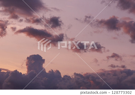 Summer day evening sky 128773302