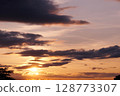 Summer day evening sky 128773307