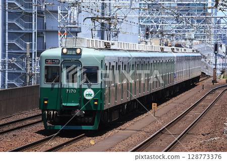 [Nankai] 7100 series ~Restored paint~ Airport Express (Nankai Main Line: Shin-Imamiya ~ Tengachaya) 128773376