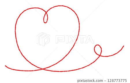 Cute handwritten heart frame (uneven lines) Cute handwritten heart frame (uneven lines) 128773775