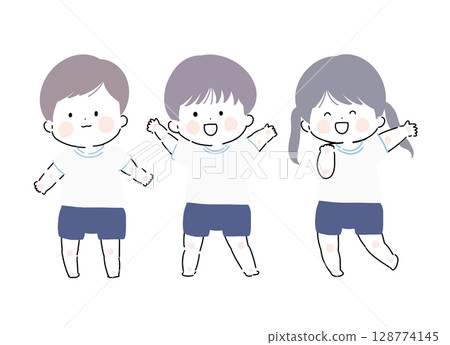 體操俱樂部兒童海軍 128774145