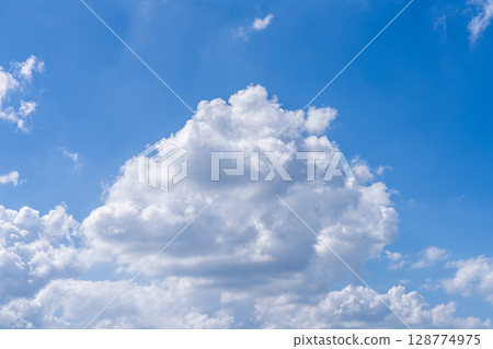 藍天白雲背景素材 128774975