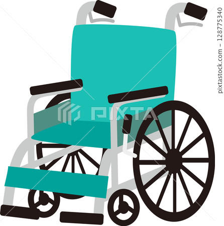 簡單的輪椅插畫素材 128775340