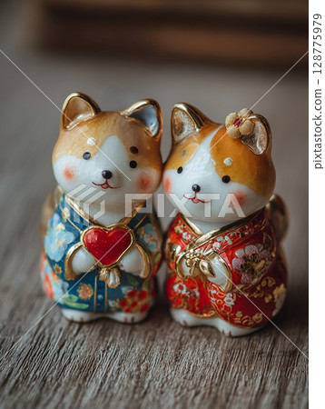 可愛的招財犬AI圖像 128775979