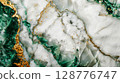 Luxury emerald with white marble and gold mineral some marble and a few gold line inside background 128776747