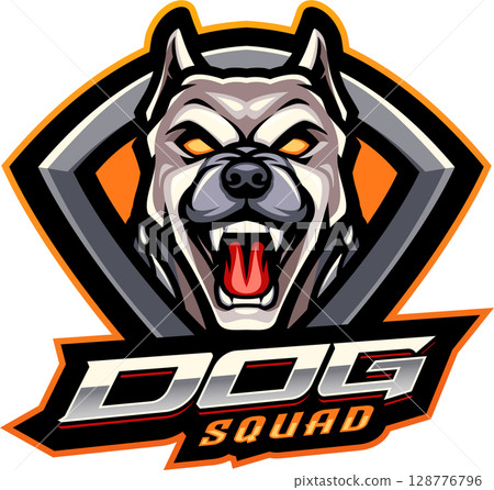 Dog squad mascot Dog squad mascot 128776796