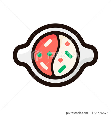 Hotpot illustration icon (Chinese cuisine, hotpot dishes, food and drink menu material) 128776876