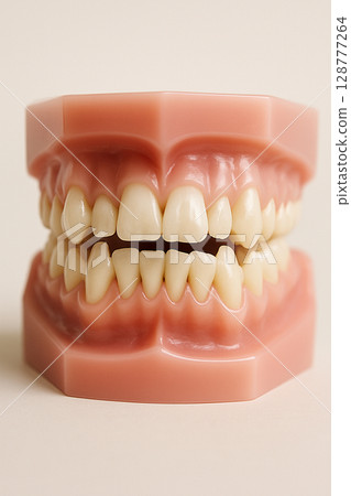 Orthodontics: Model of crooked teeth 128777264