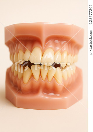 Orthodontics: Model of crooked teeth 128777265