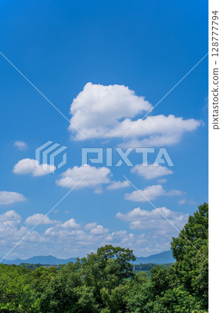 A fresh summer blue sky 128777794