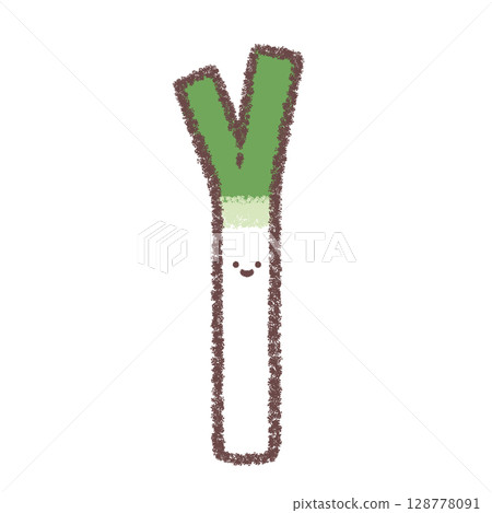 Leek - with face 128778091