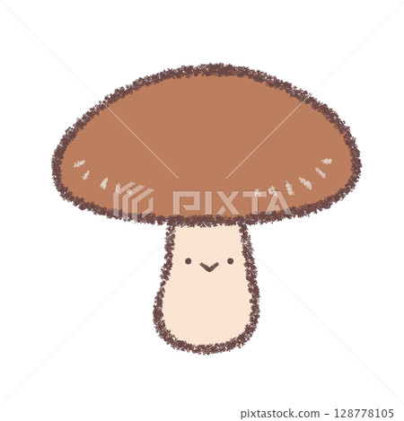 Shiitake mushroom with face Shiitake mushroom with face 128778105