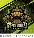 Spooky trees esport mascot logo design 128778583