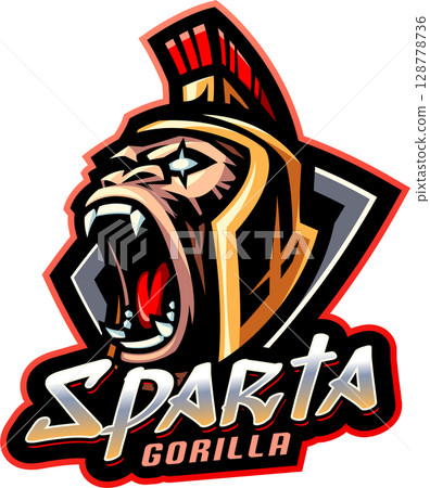 Sparta gorilla mascot Sparta gorilla mascot 128778736