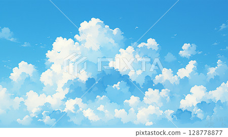 Clear blue sky 128778877