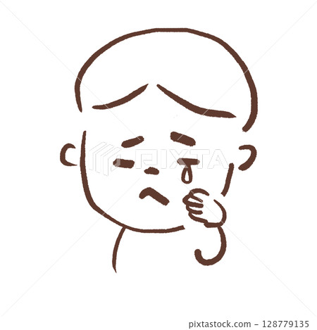 表情悲傷的人 128779135
