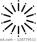 Decoration Sunburst Symbol Illustration Material 128779511