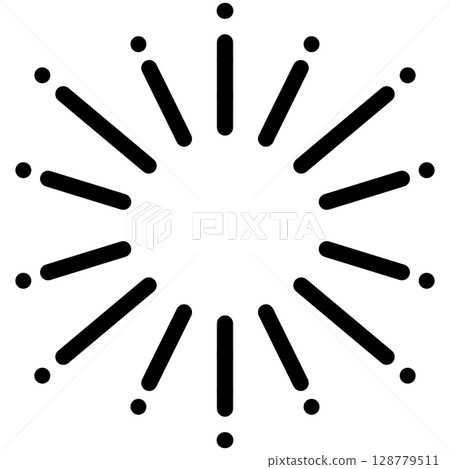 Decoration Sunburst Symbol Illustration Material Decoration Sunburst Symbol Illustration Material 128779511