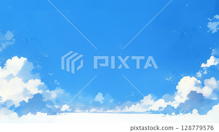 清澈的藍天 清澈的藍天 128779576