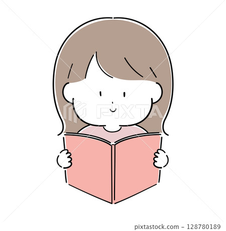 Girl reading a book 3 Girl reading a book 3 128780189