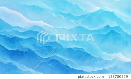 日本紙藍色曲線 128780329