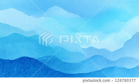 Japanese paper blue curve Japanese paper blue curve 128780377