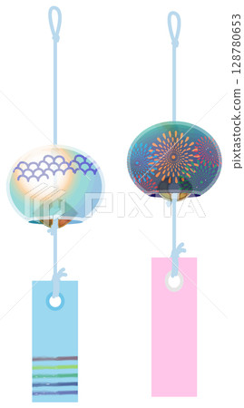 沒有主線的酷炫風鈴插畫 沒有主線的酷炫風鈴插畫 128780653
