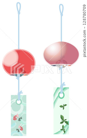 沒有主線的酷炫風鈴插畫 128780709