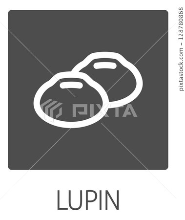 Lupin Bean Legume Food Icon Concept 128780868