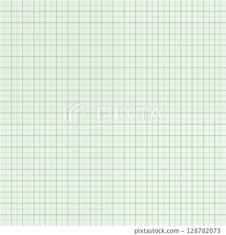 Sheet of graph paper with grid. Millimeter paper texture, geometric pattern. Green lined blank for drawing, studying, technical engineering or scale measurement. Vector illustration Sheet of graph paper with grid. Millimeter paper texture, geometric pattern. Green lined blank for drawing, studying, technical engineering or scale measurement. Vector illustration 128782073