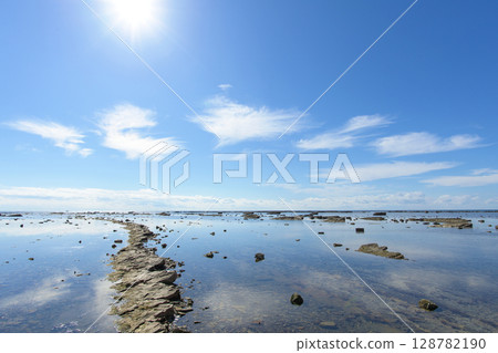 Japan's Top 100 Beaches, Oga Peninsula, Unosaki Coast, Akita Prefecture 128782190