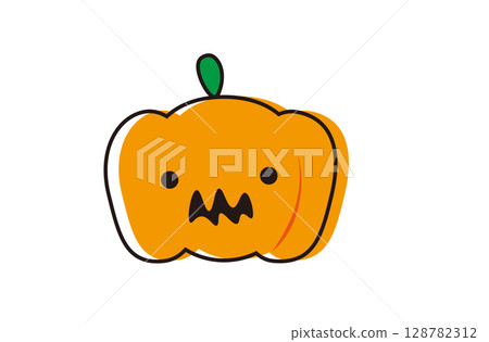 Cute pumpkin illustration Cute pumpkin illustration 128782312