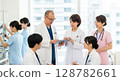 Medical team: Information sharing at the nursing station 128782661