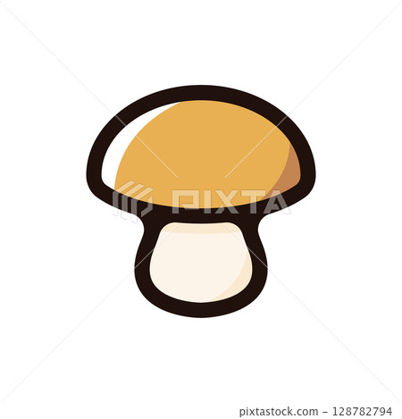 Mushroom illustration icon (mushroom, ingredients, food material) 128782794