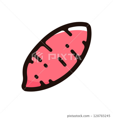 Sweet potato, sweet potato illustration icon (vegetables, ingredients, food material) Sweet potato, sweet potato illustration icon (vegetables, ingredients, food material) 128783245