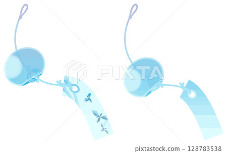 無主線的簡單彩色風鈴向量 無主線的簡單彩色風鈴向量 128783538