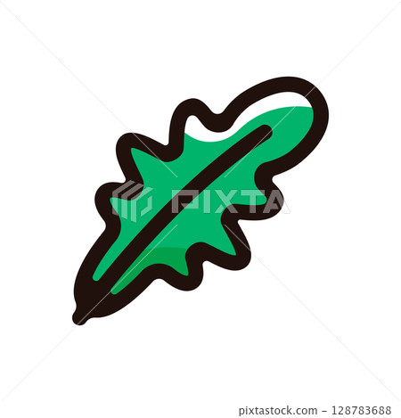 Arugula illustration icon (vegetables, ingredients, food material) 128783688